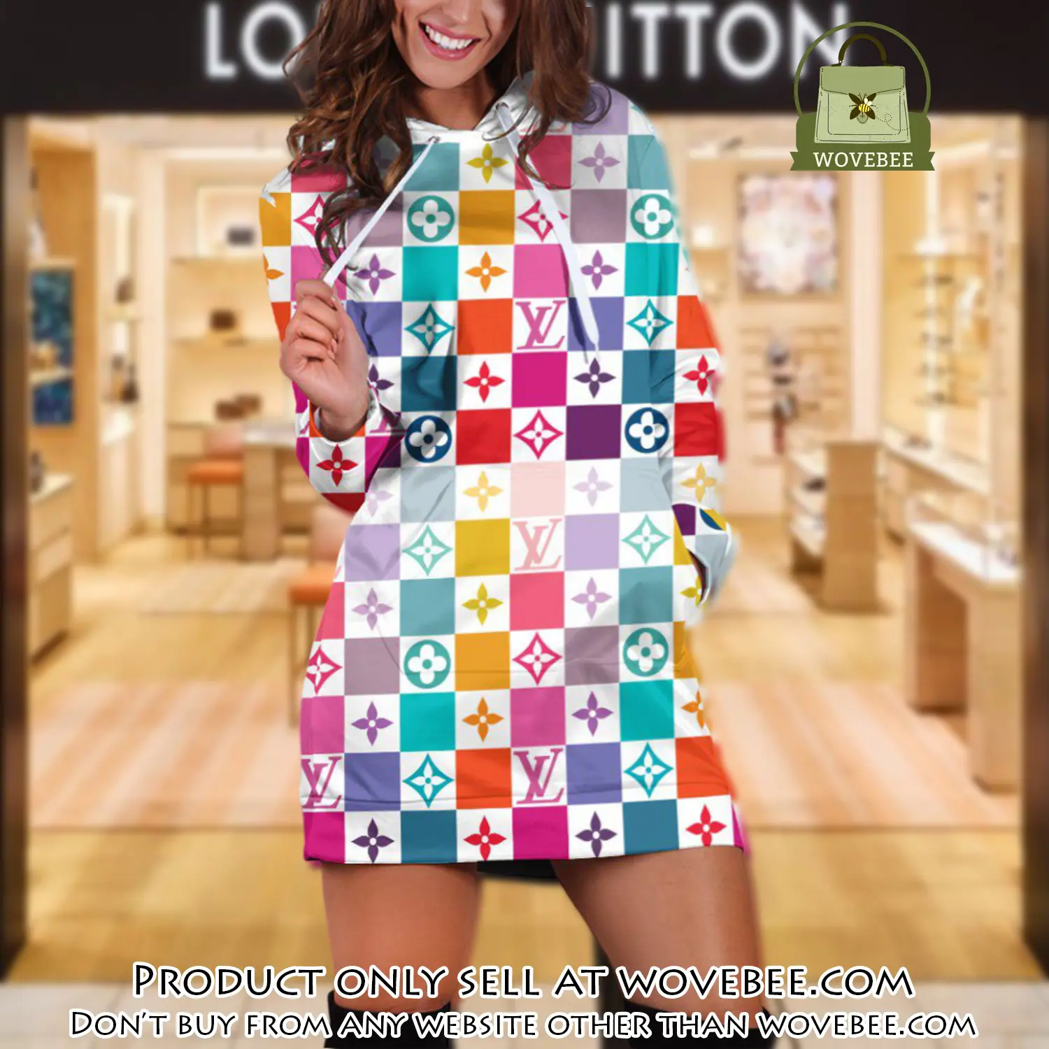 Lv premium luxury brand hoodie dress for women hdl1016 wvb1140907